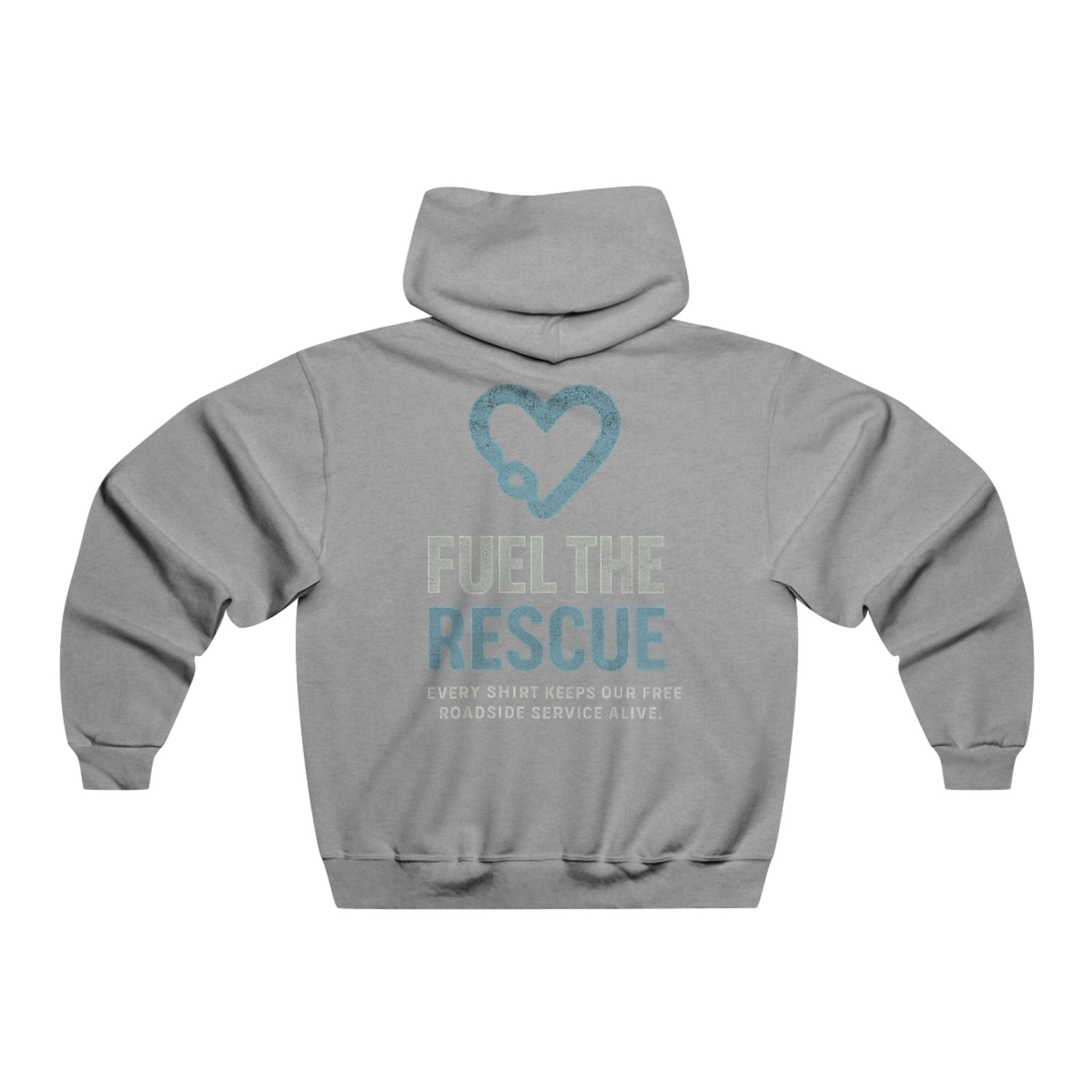 Hooded Sweatshirt - Roadside Launch Fuel the Rescue Hoodie