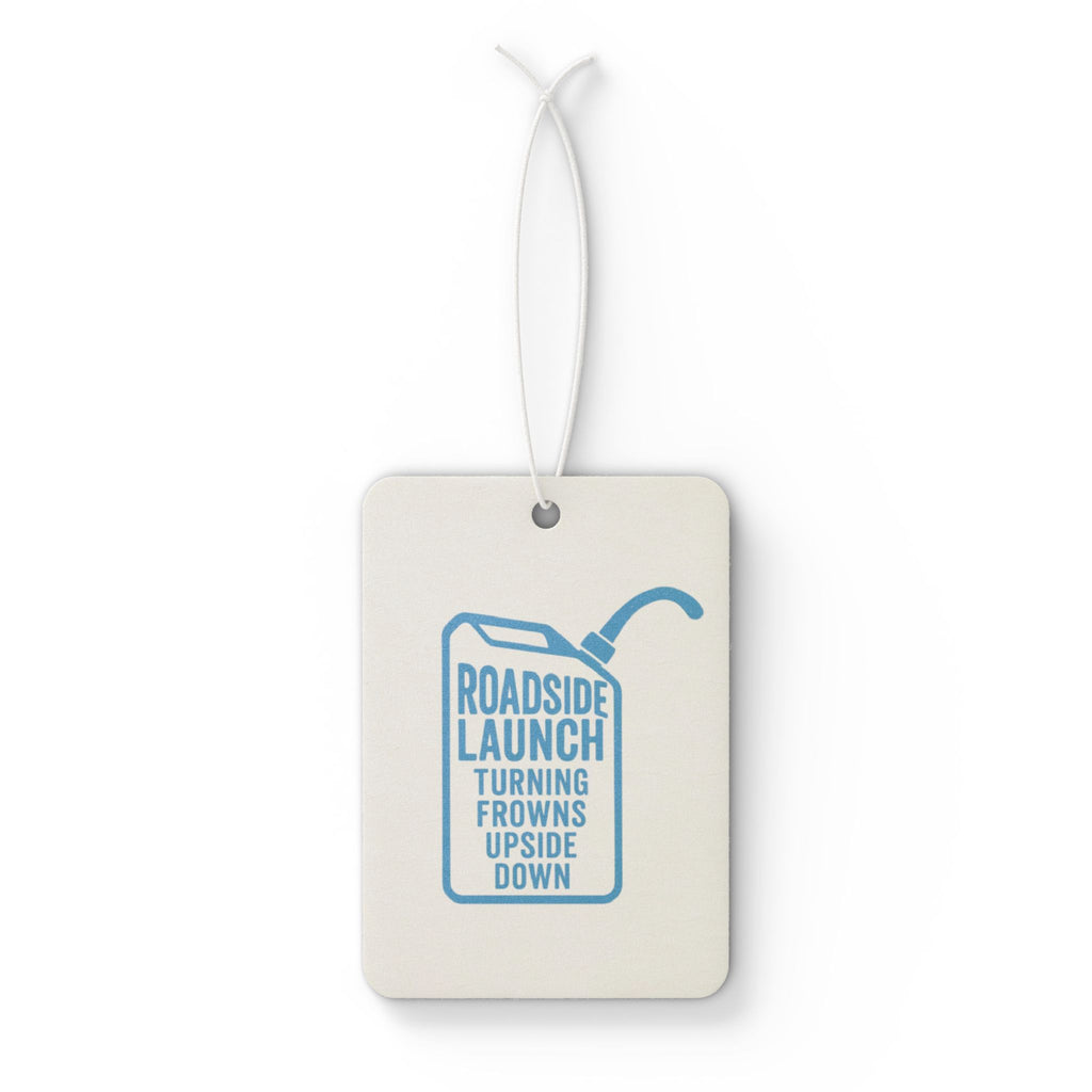 Roadside Launch Car Air Freshener, Fun Auto Decor, Unique Gift for Travelers, Car Enthusiasts, Road Trip Essential, Fresh Scent on the Go